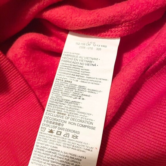 Hurley Red Shark Hoodie Boys Size Large 12-13 Yrs - Picture 9 of 16